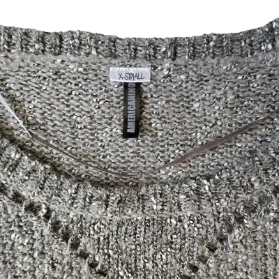 Sweater Americanino Gris Talla XS Tejido con Rombo - miniatura 3