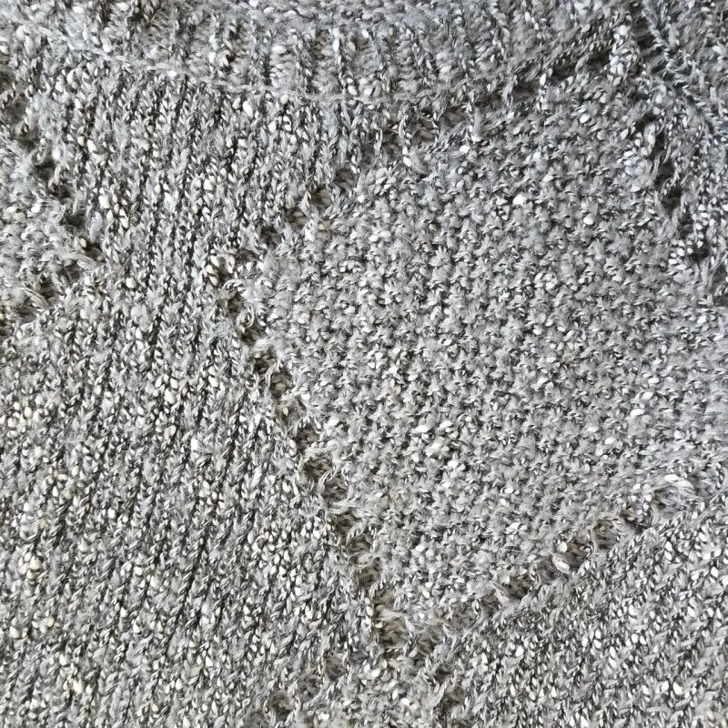 Sweater Americanino Gris Talla XS Tejido con Rombo - 5