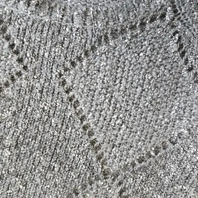 Sweater Americanino Gris Talla XS Tejido con Rombo - miniatura 5