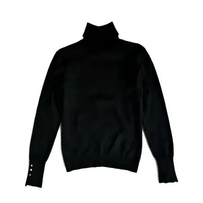 Sweater Marittimo Negro Talla M Cuello Alto - miniatura 1