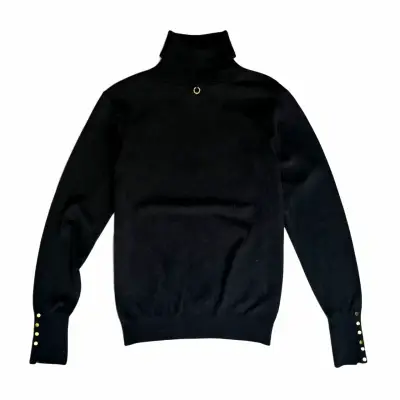Sweater Marittimo Negro Talla M Cuello Alto - miniatura 2