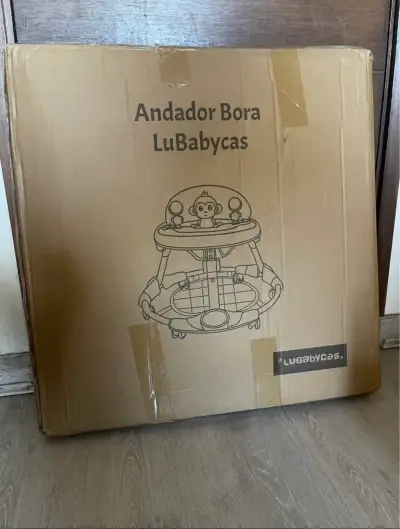 Andador para bebé rosa con juguetes - miniatura 6