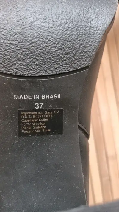 Botines de cuero negro con tacón alto - miniatura 4