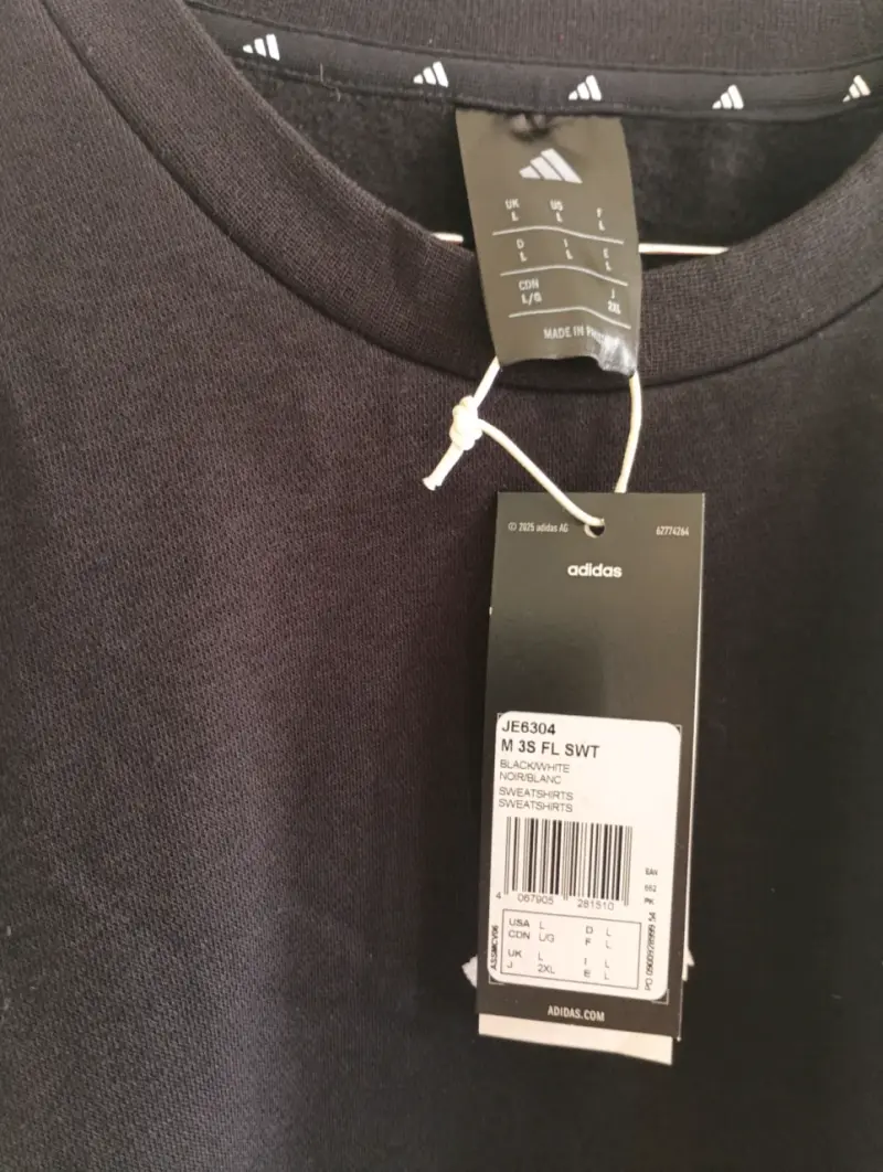 Polerón negro Adidas talla L - 2