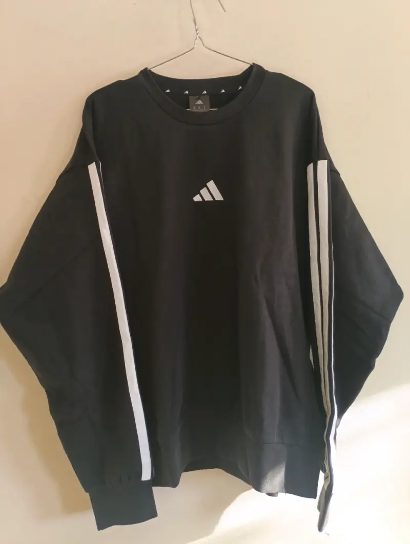 Polerón negro Adidas talla L - 3