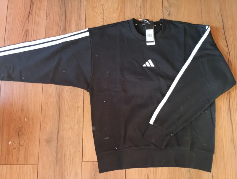 Polerón negro Adidas talla L - 4