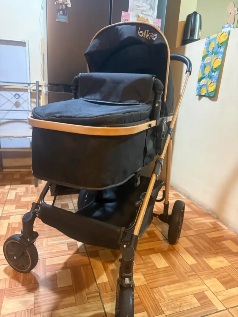 Coche de bebé Bligoo negro plegable - 1