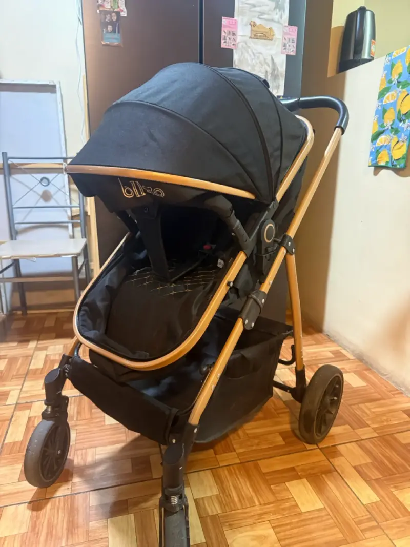 Coche de bebé Bligoo negro plegable - 3