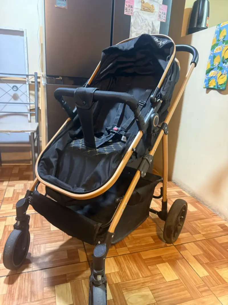 Coche de bebé Bligoo negro plegable - 4