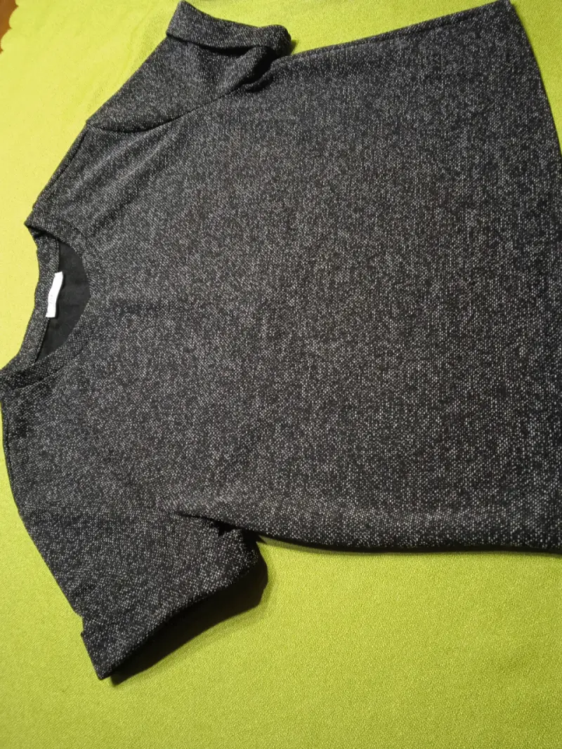 Polera gris jaspeada para mujer - 2