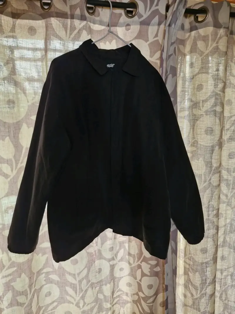Chaqueta negra hombre talla grande
