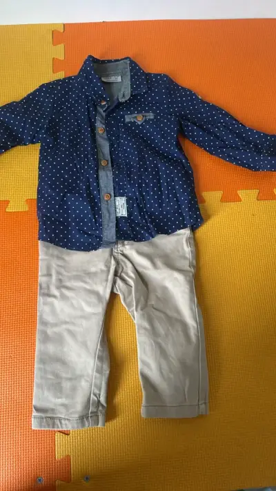 Conjunto  camisa y pantalón 6 meses - miniatura 1