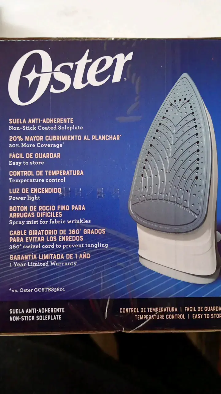 Plancha a vapor Oster eficiente y compacta - 3
