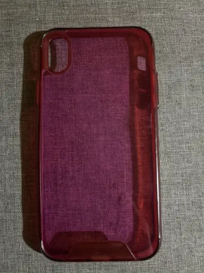 Funda/Carcada de silicona roja para iPhone XR - miniatura 1