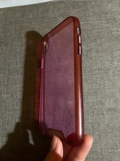 Funda/Carcada de silicona roja para iPhone XR - miniatura 3