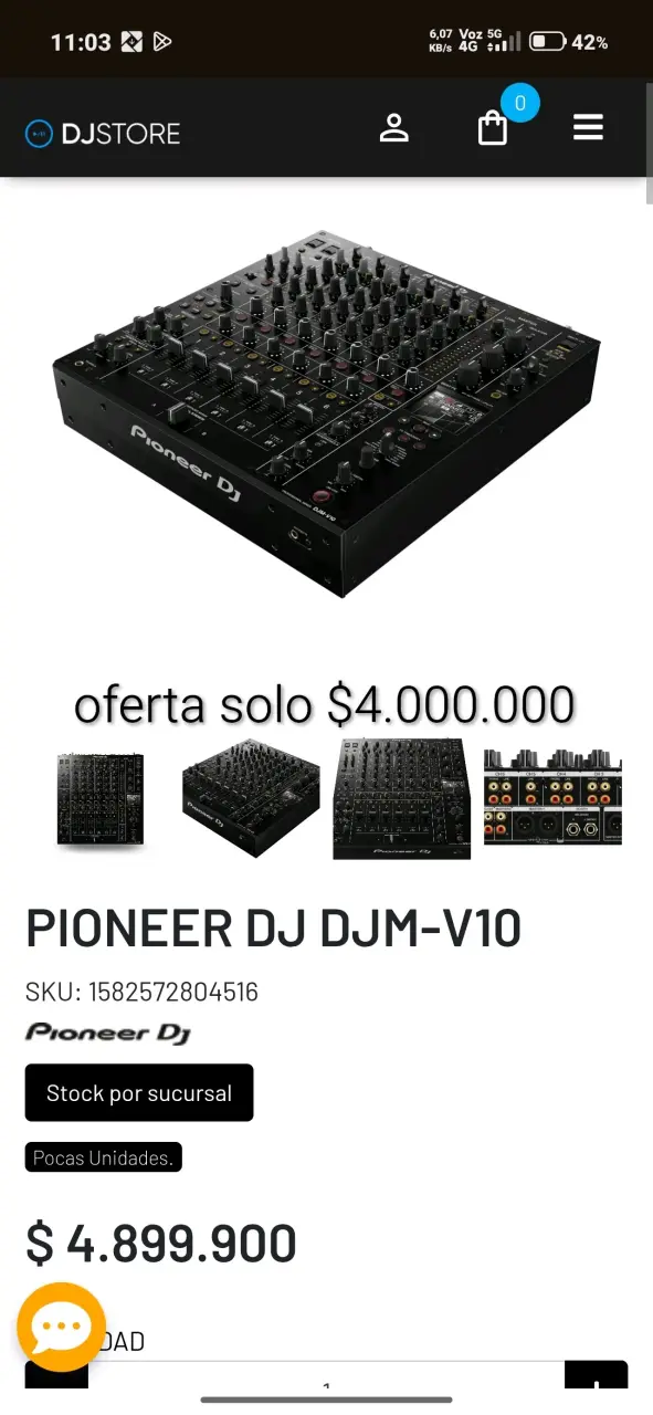 Mezclador DJ Pioneer DJM-V10 profesional