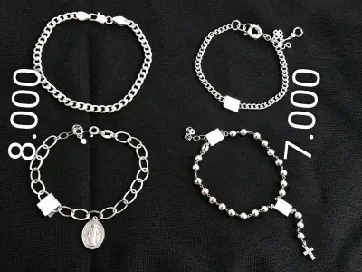 Pulseras de plata con diseños variados - miniatura 3