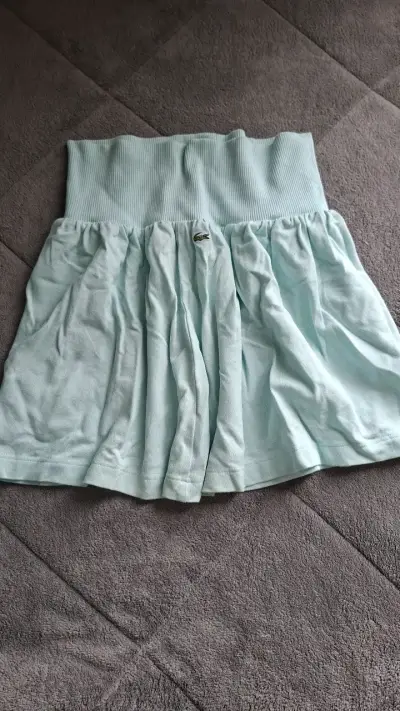 Falda Lacoste verde agua de algodón - miniatura 1