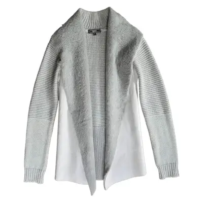 Cardigan BNY’S Gris Talla S con Solapa - miniatura 1