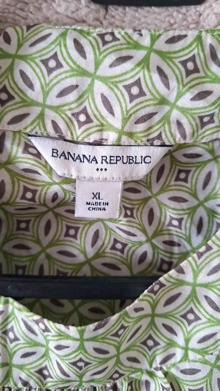 Vestido estampado verde Banana Republic talla XL - 2