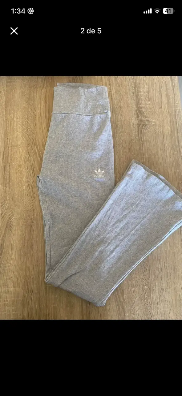 Leggings grises Adidas para mujer - 1