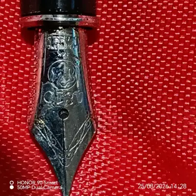 Pluma montblanc Meisterstück Solitaire de oroyplat - miniatura 1