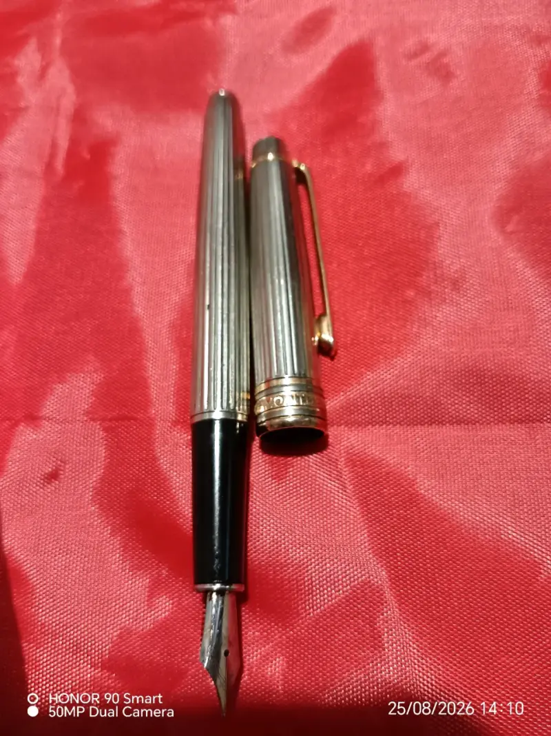 Pluma montblanc Meisterstück Solitaire de oroyplat - 2
