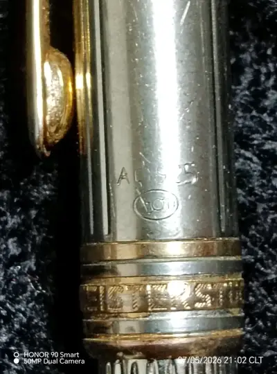 Pluma montblanc Meisterstück Solitaire de oroyplat - miniatura 4