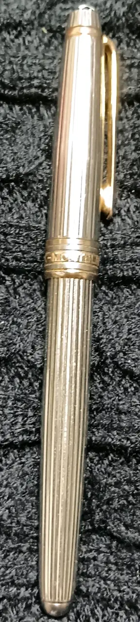Pluma montblanc Meisterstück Solitaire de oroyplat - miniatura 6