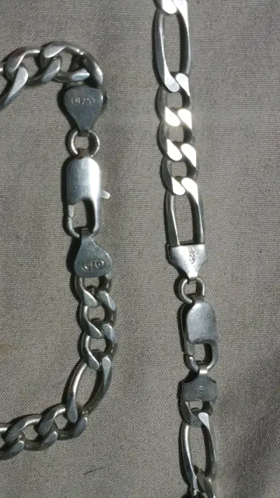 Set de cadena y pulsera de plata 925 - miniatura 2