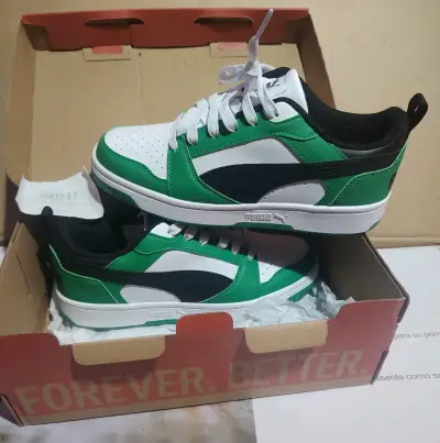 Zapatillas Hombre Puma Rebound V6 Low Verde - miniatura 1