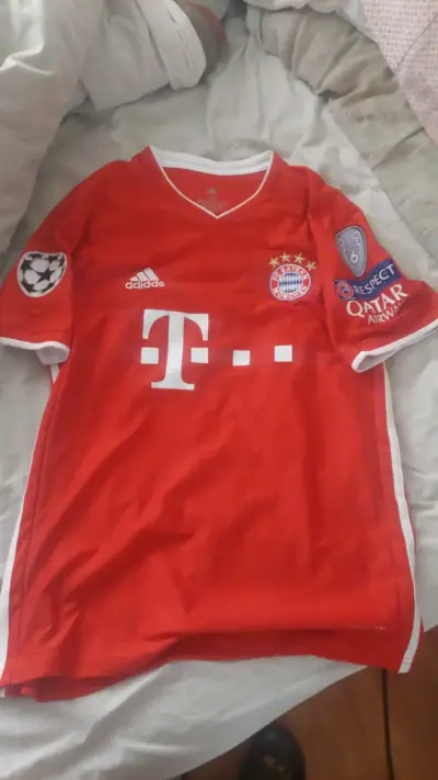 Camiseta FC Bayern Múnich Adidas Roja - miniatura 1