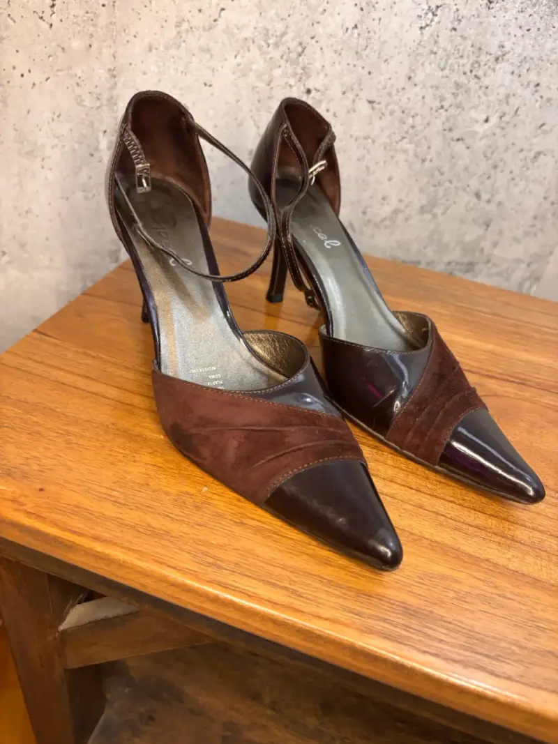 Zapatos de Tacón Mujer Marrón Elegantes - 2