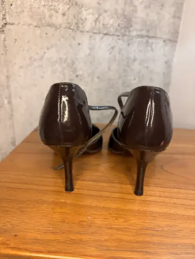 Zapatos de Tacón Mujer Marrón Elegantes - miniatura 4