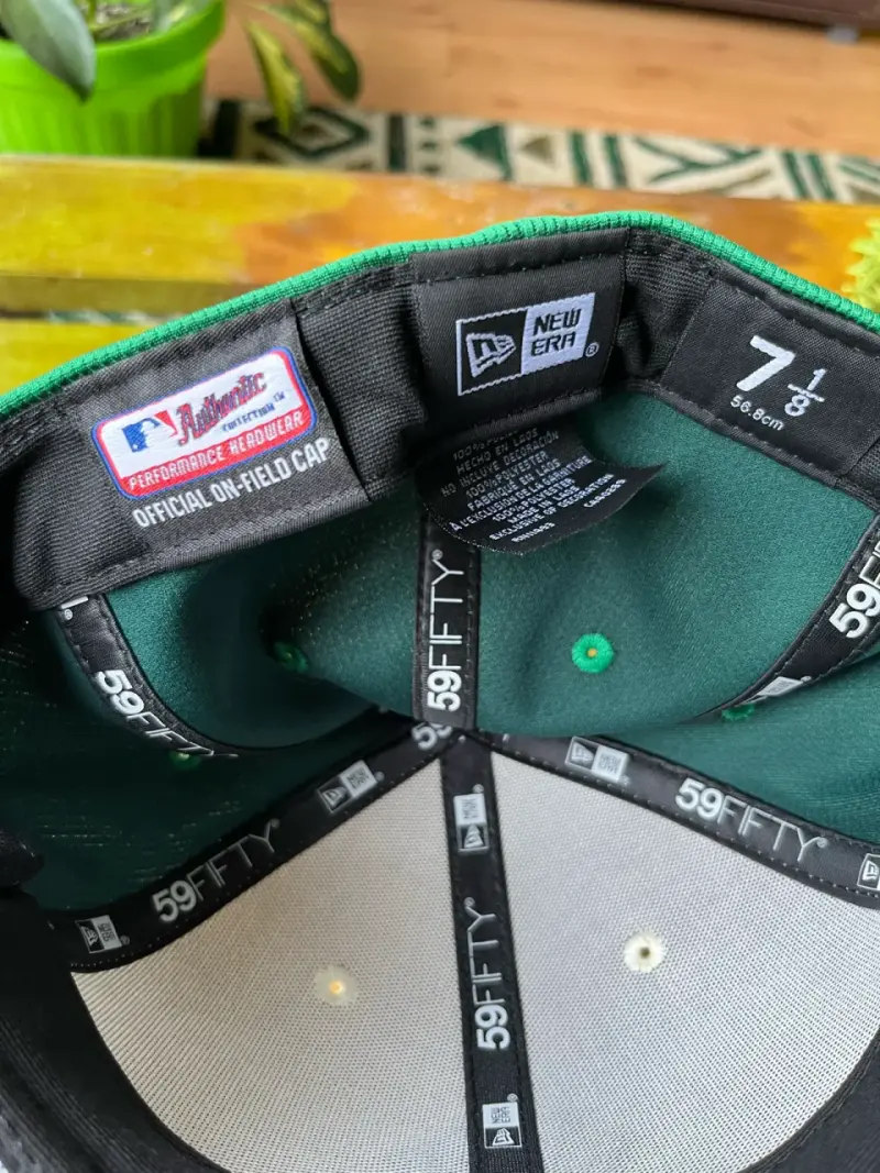 Gorra New Era 59FIFTY verde y blanca - 3