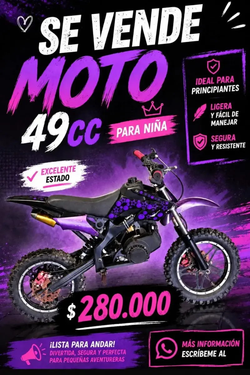 Moto 49cc en excelente estado