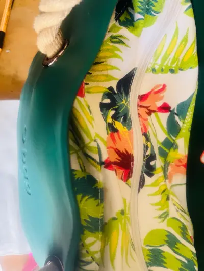 Bolso O Bag verde azulado OG con asas de cuerda - miniatura 2
