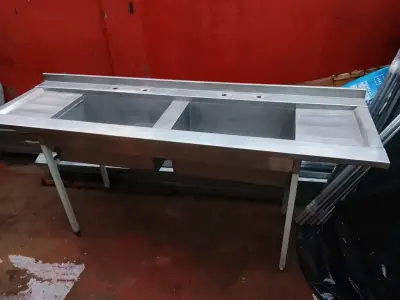 Lavaplatos industrial de acero inoxidable Maigas - miniatura 4