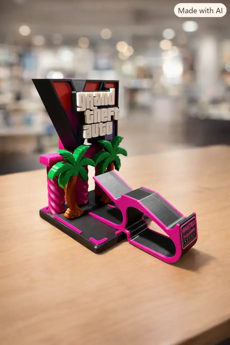 Soporte para control y audífonos Grand Theft Auto - 1