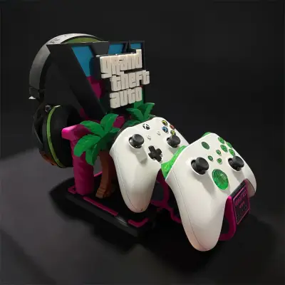 Soporte para control y audífonos Grand Theft Auto - miniatura 3