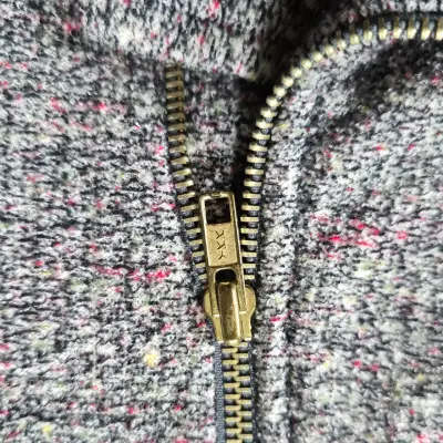 Chaqueta Biker UNITY Tweed Gris Talla S para Mujer - miniatura 5