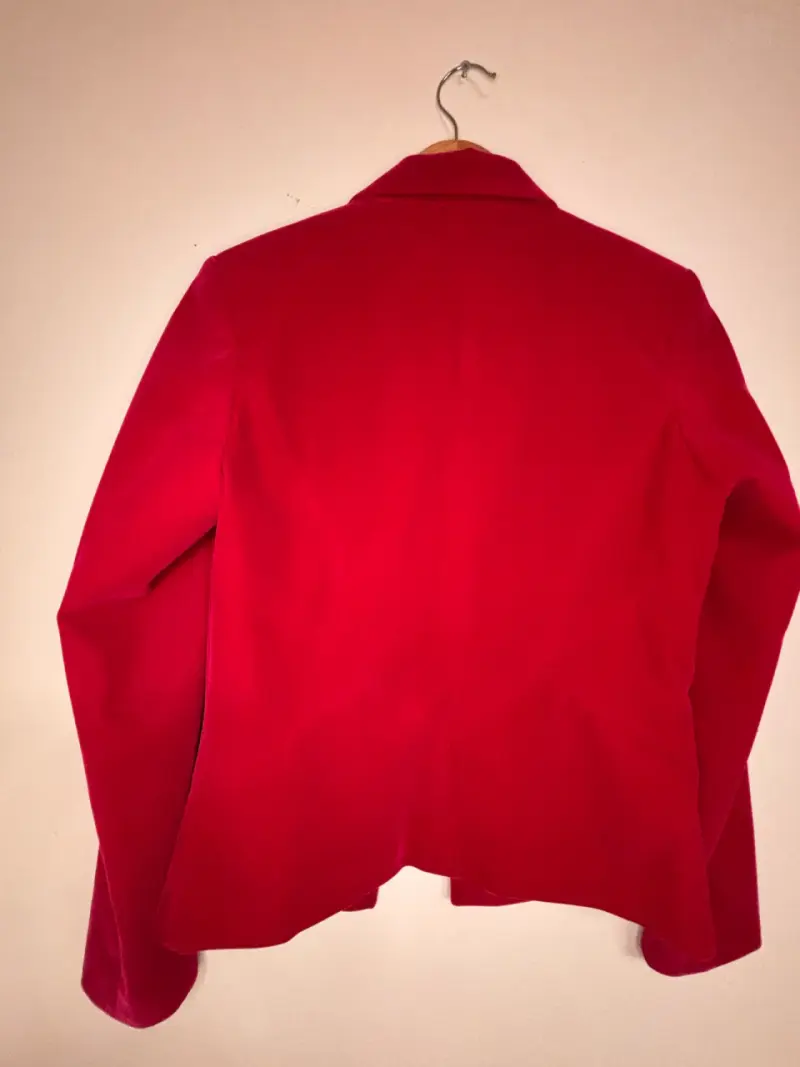 Blazer rojo elegante para mujer - 3
