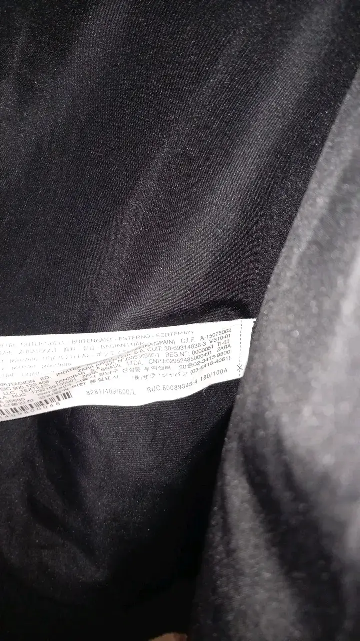 Chaqueta de felpa negra Zara para hombre - 2