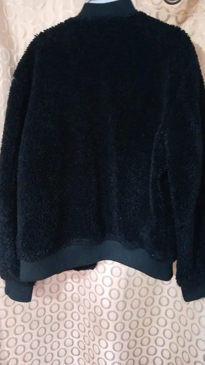 Chaqueta de felpa negra Zara para hombre - 4