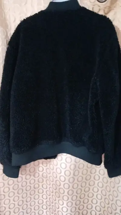 Chaqueta de felpa negra Zara para hombre - miniatura 4