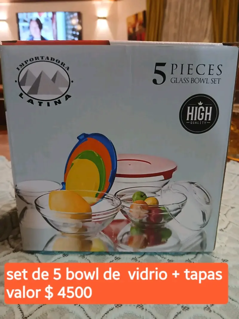 Set de 6 vasos de vidrio Importadora Latina - 2