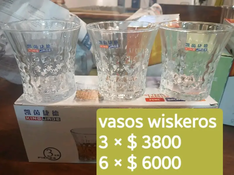 Set de 6 vasos de vidrio Importadora Latina - 3