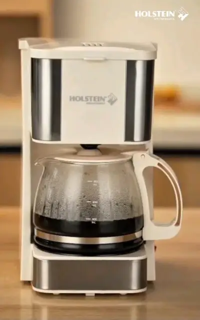 Cafetera Holstein blanca con jarra de vidrio - miniatura 2
