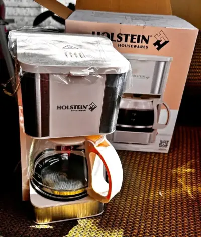 Cafetera Holstein blanca con jarra de vidrio - miniatura 5