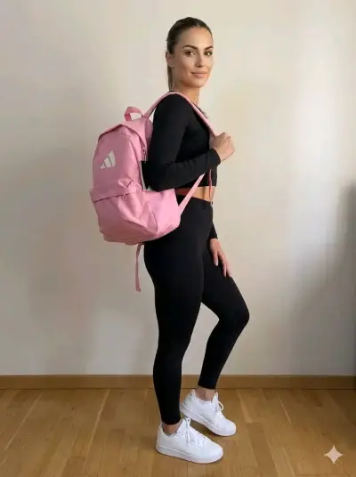 Mochila rosa Adidas para mujer - miniatura 1